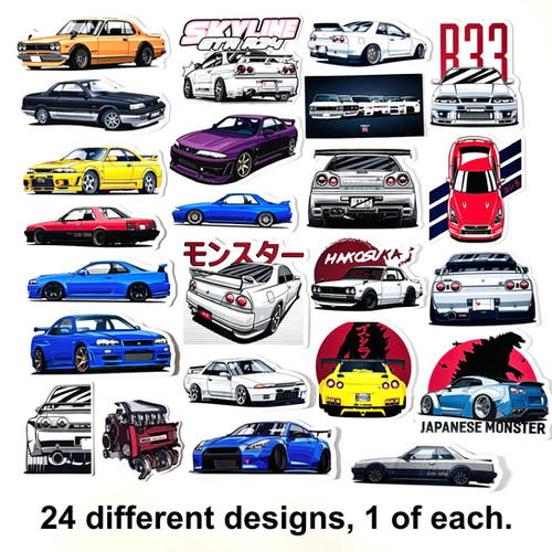 Nissan Skyline KPGC10 Hakosuka R31 GTR32 GTR33 GTR34 GTR35 Vinyl