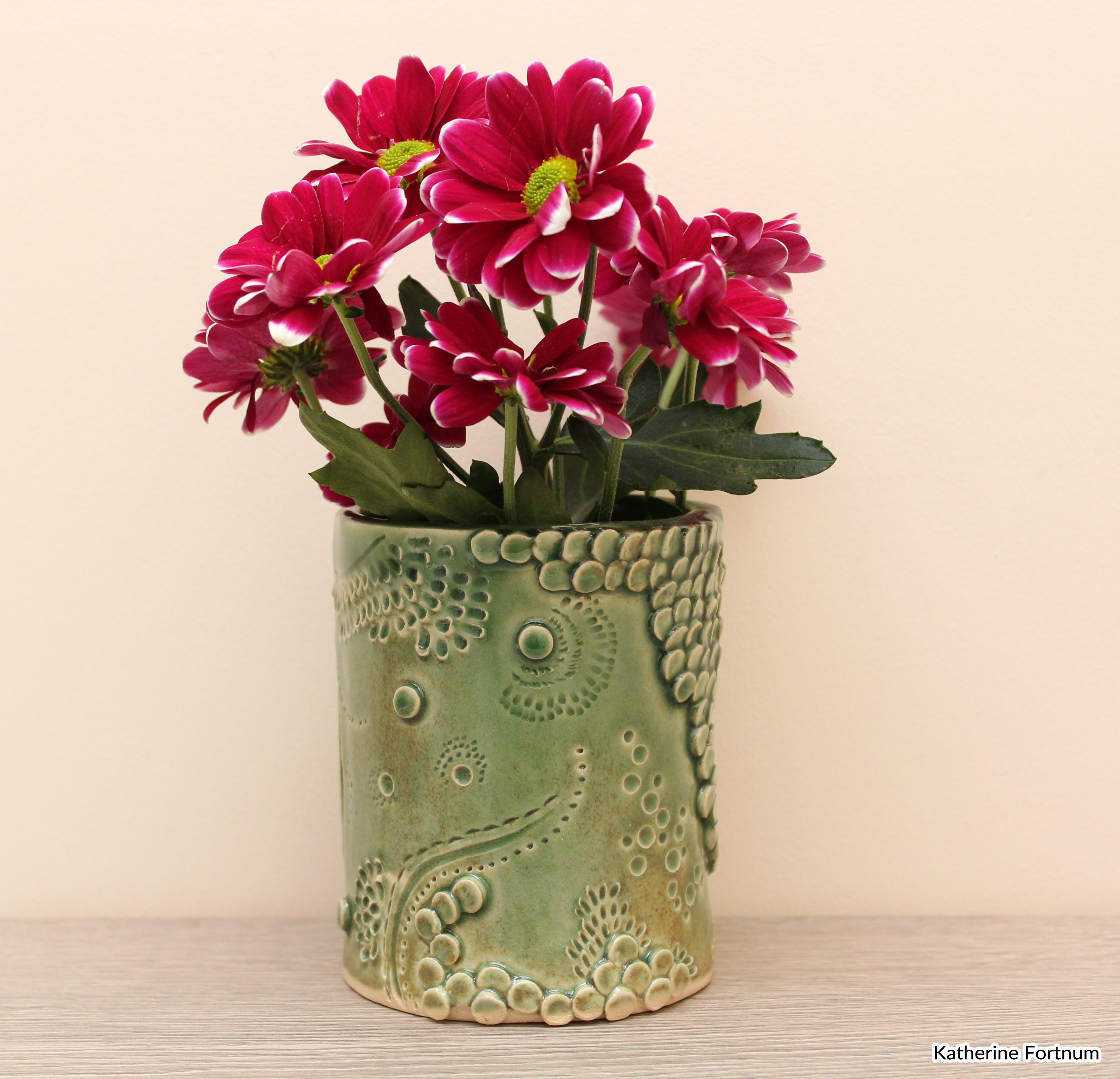 Intricate series short vase