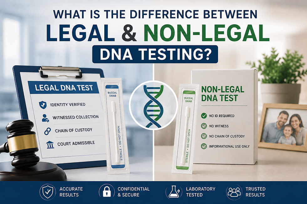 A Legal and Non-Legal DNA test kit