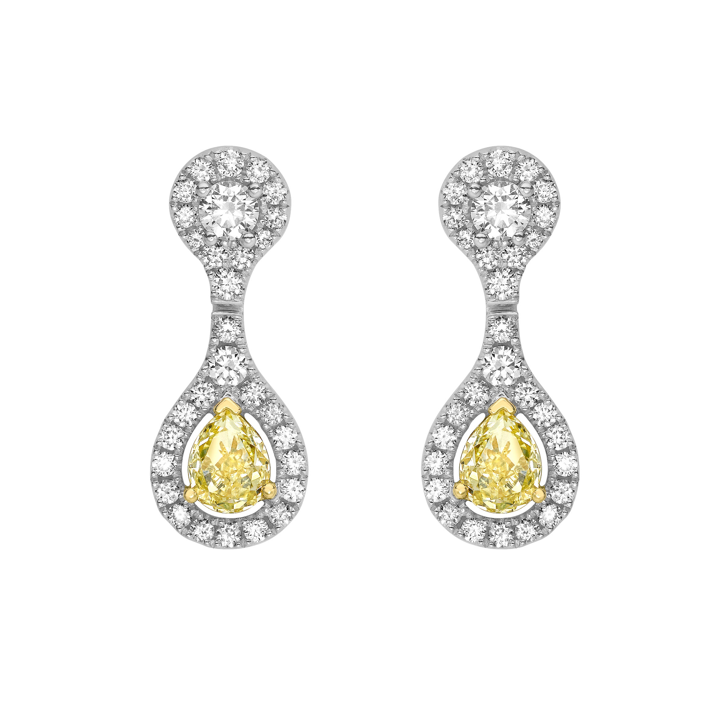 Coloured Diamond Earrings