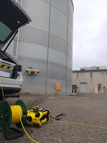 drone sous marin, inspection de cuve anti incendie