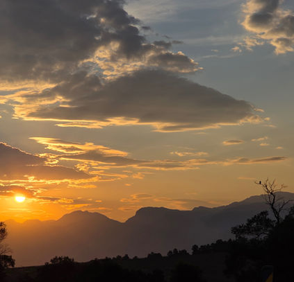 Mon Reve Estate Accommodation cottages - sunset