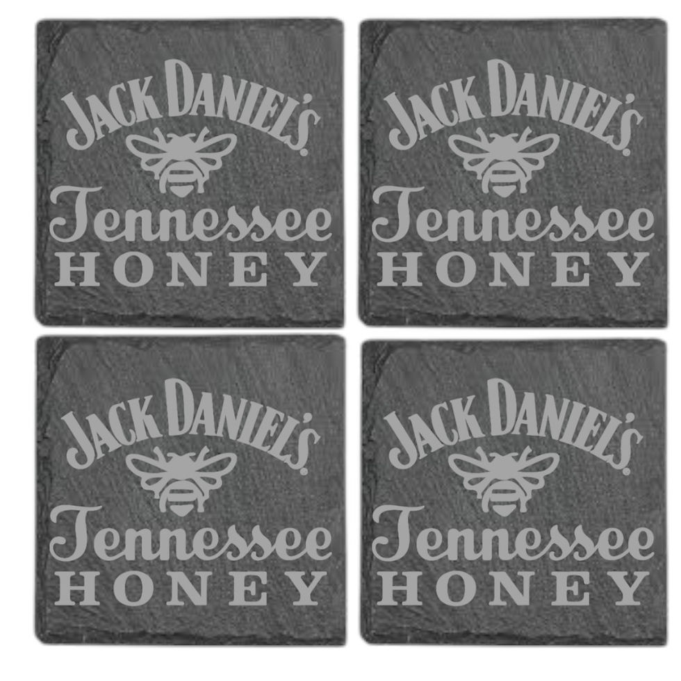 Thumbnail: Set of 4 Laser Etched Slate Coasters