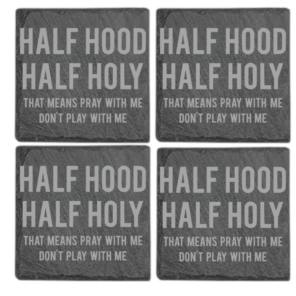 Thumbnail: Set of 4 Laser Etched Slate Coasters