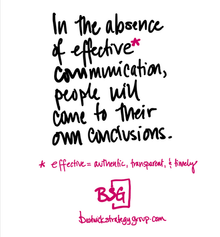 Communication is Queen