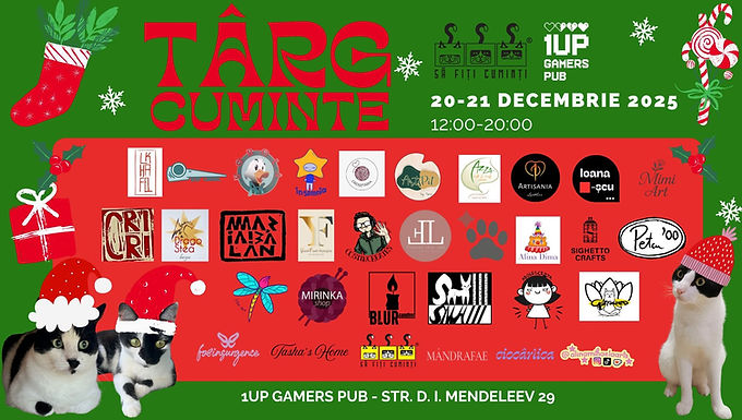 🎄 Târgul de Crăciun Să Fiți Cuminți x 1Up Gamers Pub 🎅