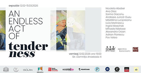 „An endless act of tenderness | Un act nesfârșit de tandrețe” este o expoziție de grup care îndeamnă la o poziționare autoreflexivă față de practicile personale ale empatiei și tandreței, dar și la o privire critică asupra politicilor grijii.

Cunoaștem iubirea față de celălalt ca pe un imperativ categoric — dar care sunt extensiile sale reale, în universul acțiunilor concrete? Există, la nivel societal, setul de practici care ne pregătesc să avem grijă de ceilalți, de noi înșine sau să ne lăsăm îngrijiți?

Situată într-un climat socio-politic contemporan marcat de polarizare, precaritate și burnout, expoziția propune îngrijirea spațiului inter- și intra-relațional nu doar ca act de reziliență personală, ci și ca act politic — unul care consolidează sentimentul împărtășit de siguranță, supraviețuire și, poate, de înflorire colectivă.

Artiștii incluși aduc în prim-plan o sinteză atentă a experiențelor proprii și colective, filtrate prin metodologii diverse:

colajele vorbesc despre constituirea sinelui din fragmente întâlnite aleatoriu

cărțile-obiect arhivează frici inexplicabile și amintiri imposibil de narat

pictura și sculptura construiesc universuri ideale, care nu se supun acelorași reguli ca realitatea cotidiană

Empatia funcționează aici ca un instrument de atenționare:
„Ai grijă aici; pășești într-un loc vulnerabil.”

Lucrările invită publicul să asiste conștient la această fragilitate comună și să se repoziționeze față de narațiunile dominante ale autosuficienței, promovate agresiv.
În acest context, tandrețea devine o atitudine radicală, una care privește individul dintr-o perspectivă profund umanistă, dincolo de rolurile sale utilitariste.

— Octavia Anghel

Event Details (Structured)

📅 Perioada expoziției:
12 februarie – 15 martie 2026

⏱ Durată:
14 zile

📍 Locația:
Pâine Goală
București, România

💚 Acces:
Public – anyone on or off Facebook
🎟️ Intrare liberă

Link: https://www.facebook.com/events/s/an-endless-act-of-tenderness/1653041062737314/

Organizers

Event by Săfițicuminți Gallery, Ingrid Maschek & Săfițicuminți