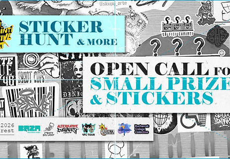Our Treasure Hunt is back.
As part of Fiți cu-Minți Creative Fest, we’re bringing the city to life with a public treasure hunt featuring small artistic installations placed around Bucharest — and potentially other cities and partner locations 💥
This is a game made for the public.
Follow the clues, explore the city, discover art, and collect prizes.
Festival period:
📅 4 – 14 June 2026
What you might find:
Stickers
Paste-ups
Mini paintings
Postcards
Books
Creative prizes offered by artists and partners
🎁 Anything that sparks joy and curiosity.
Open Call for Artists
Artists from Romania and internationally are invited to participate.
Deadline:
🗓 15 May 2026
📍 Drop-off address:
Colentina nr. 11,
Block R26, Floor 9,
Sector 2, Bucharest
Postal code: 021154
If you’re based in Bucharest, you can also leave your works at selected partner locations — DM us for details.
🎨 To support Romanian artists, participants receive 20% discount at @custom_stickers.ro until 20 April 2026.
Facebook Event Confirmation (Text + Link)
Confirm your attendance at the official Facebook Event:
👉 https://www.facebook.com/events/s/treasurehunt-for-public-2026/2678522522482385/
Public Registration (Form)
Public sign-up form:
👉 https://forms.gle/mAfvKqYNamppPcGL6
Event Details (Structured Info)
Event by:
Fiți cu-Minți Creative Fest, Magazinul cu Șepci & 8 others
Location:
📍 Bordei Park, Bucharest, Romania
Duration:
⏱ 2 hours 30 minutes
Visibility:
🌍 Public – anyone on or off Facebook