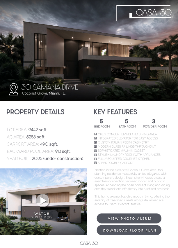 Casa 30 property presentation