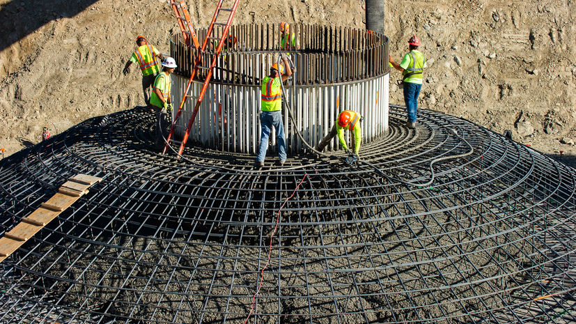 Roaring Brook Wind Farm Foundation Build