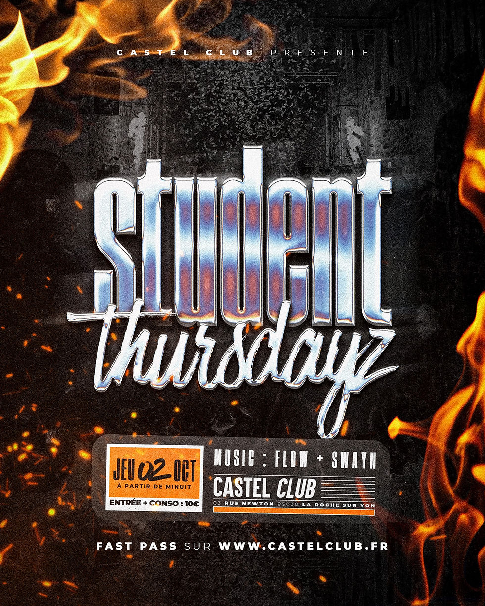 FAST PASS - STUDENT THURSDAY - JEU 02 OCTOBRE