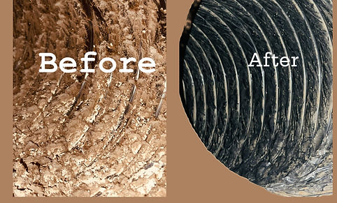 Before and after Duct Cleaning