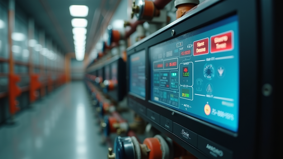 Eye-level view of a sprinkler system controller with buttons and display