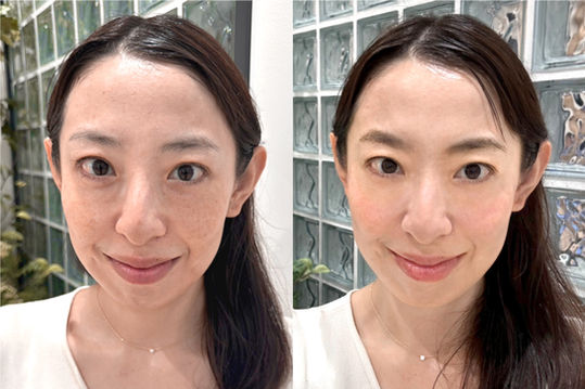 メイクレッスンお客様のビフォーアフター写真