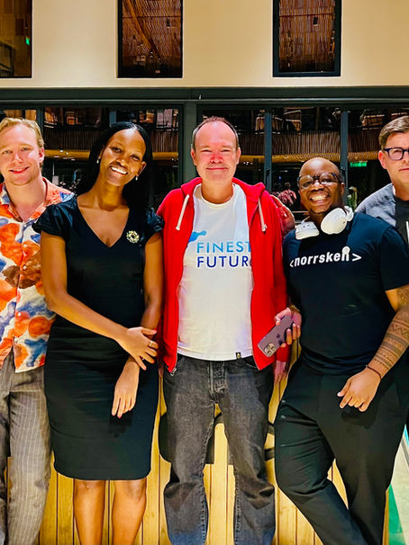 The mighty eagle, Peter Vesterbacka, visits Kigali in Rwanda.