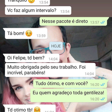 Depoimento de cliente de música ao vivo no formato voz e violão, realizado em Niterói - RJDepoimento