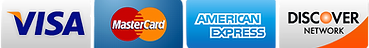 All Major Credit Cards Accepted On Our Online Store