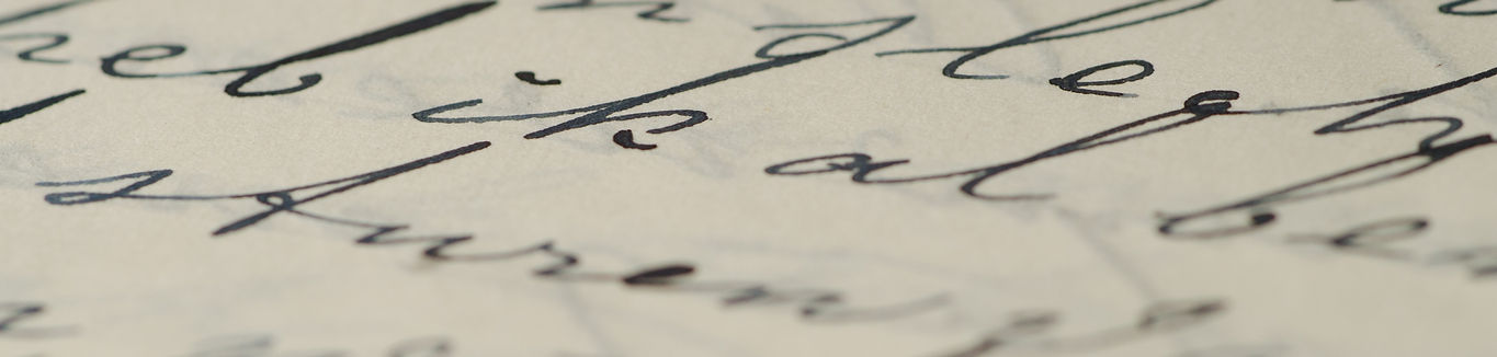 Handwritten Text Closeup
