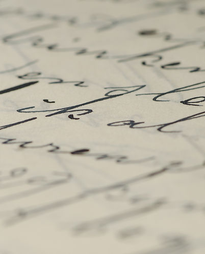Handwritten Text Closeup