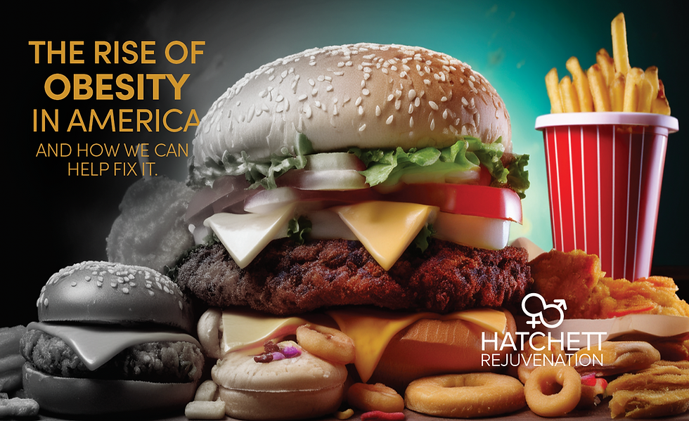 The Rise of Obesity featuring unhealthy fast food