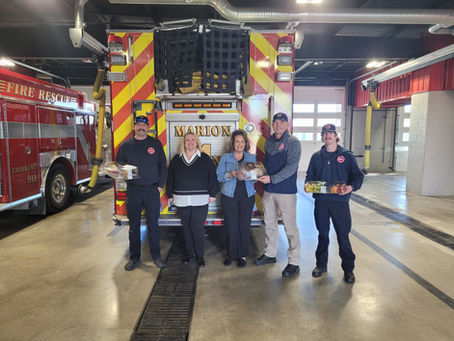 Image of Hatchett Rejuvenation staff members with Marion First Responders