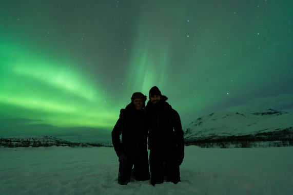 Capture the celestial wonder of the Northern Lights on our guided evening tour