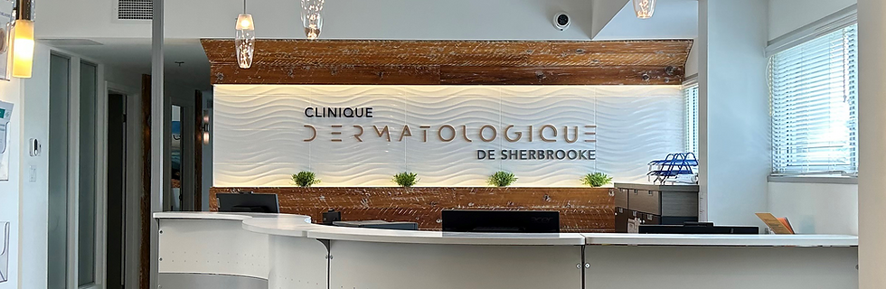 Image montrant l'acceuil intérieur de la Clinique Dermatologique de Sherbrooke