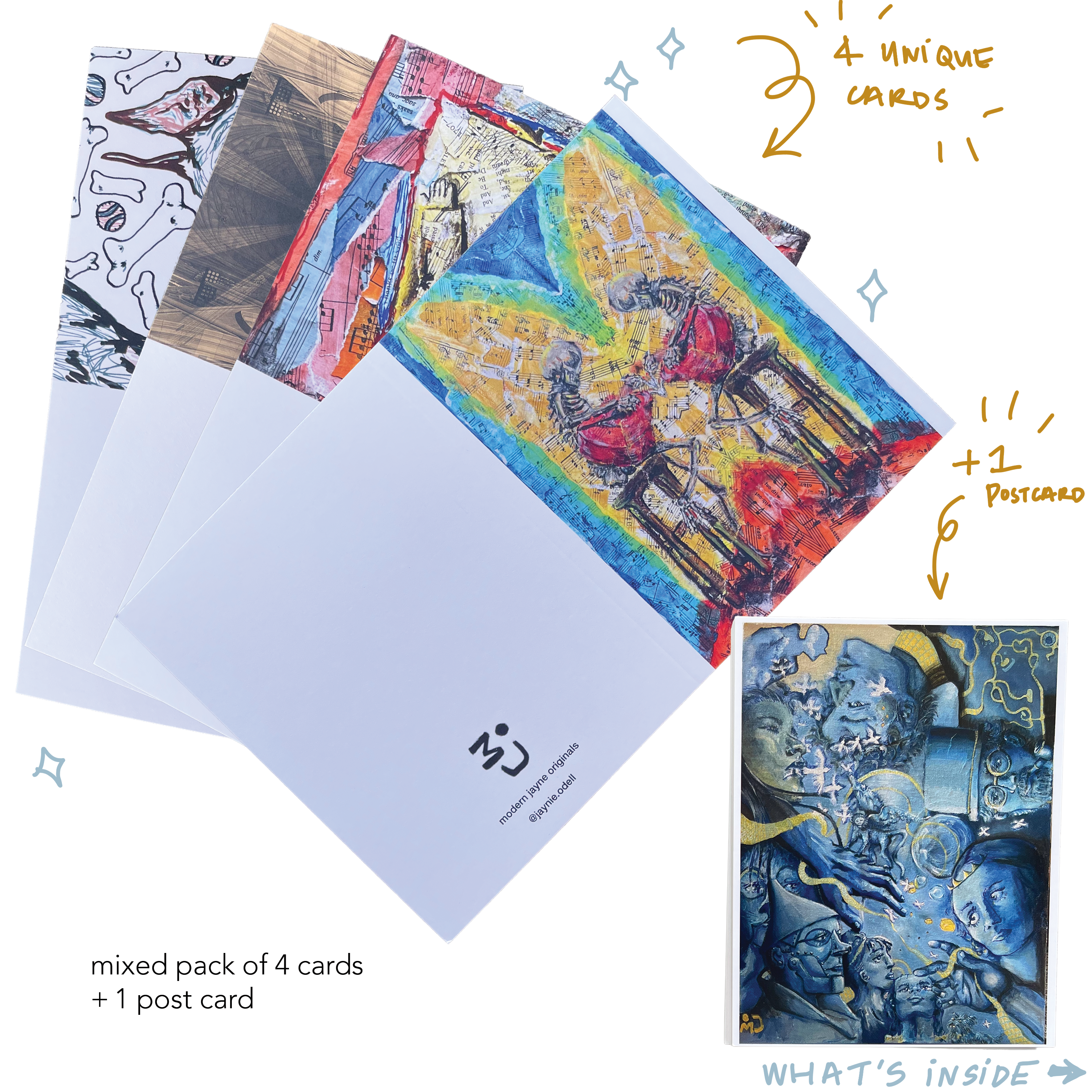 Mixed Pack Cards + Bonus Postcard!