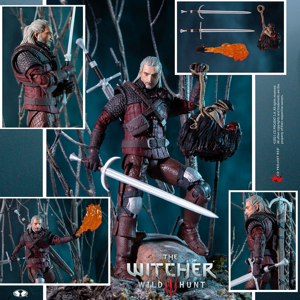Miniatura: Mc Farlane Toys Geralt of Rivia (wolf armor)