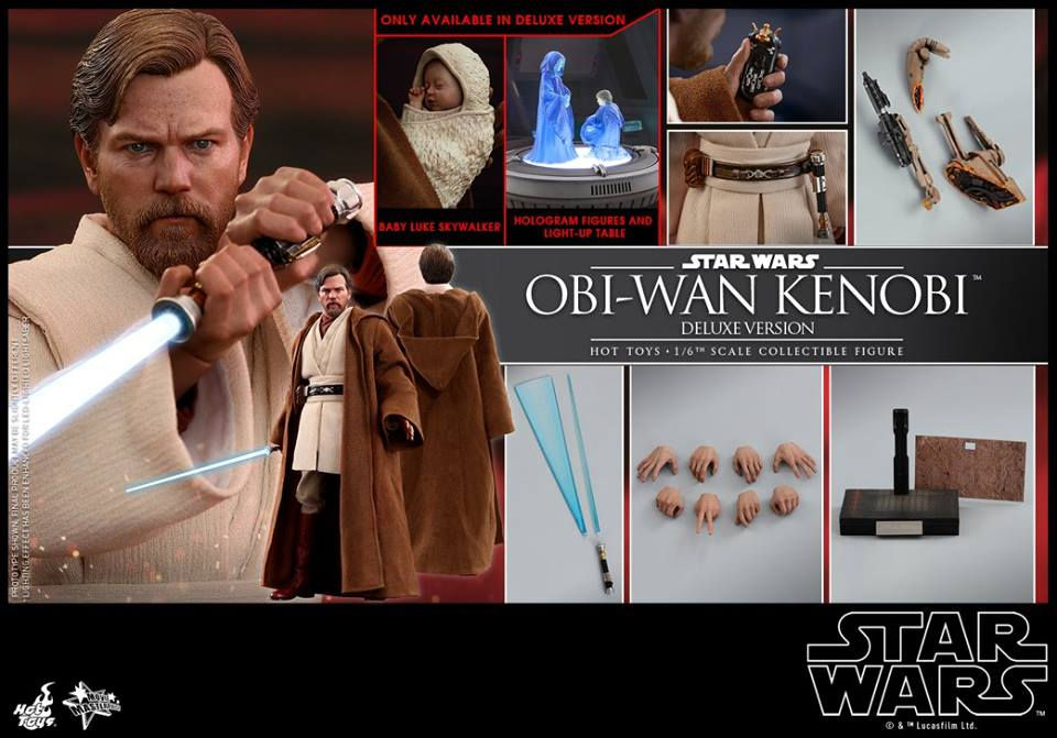 Miniatura: Hot Toys EP3 Obi Wan Kenobi Deluxe version
