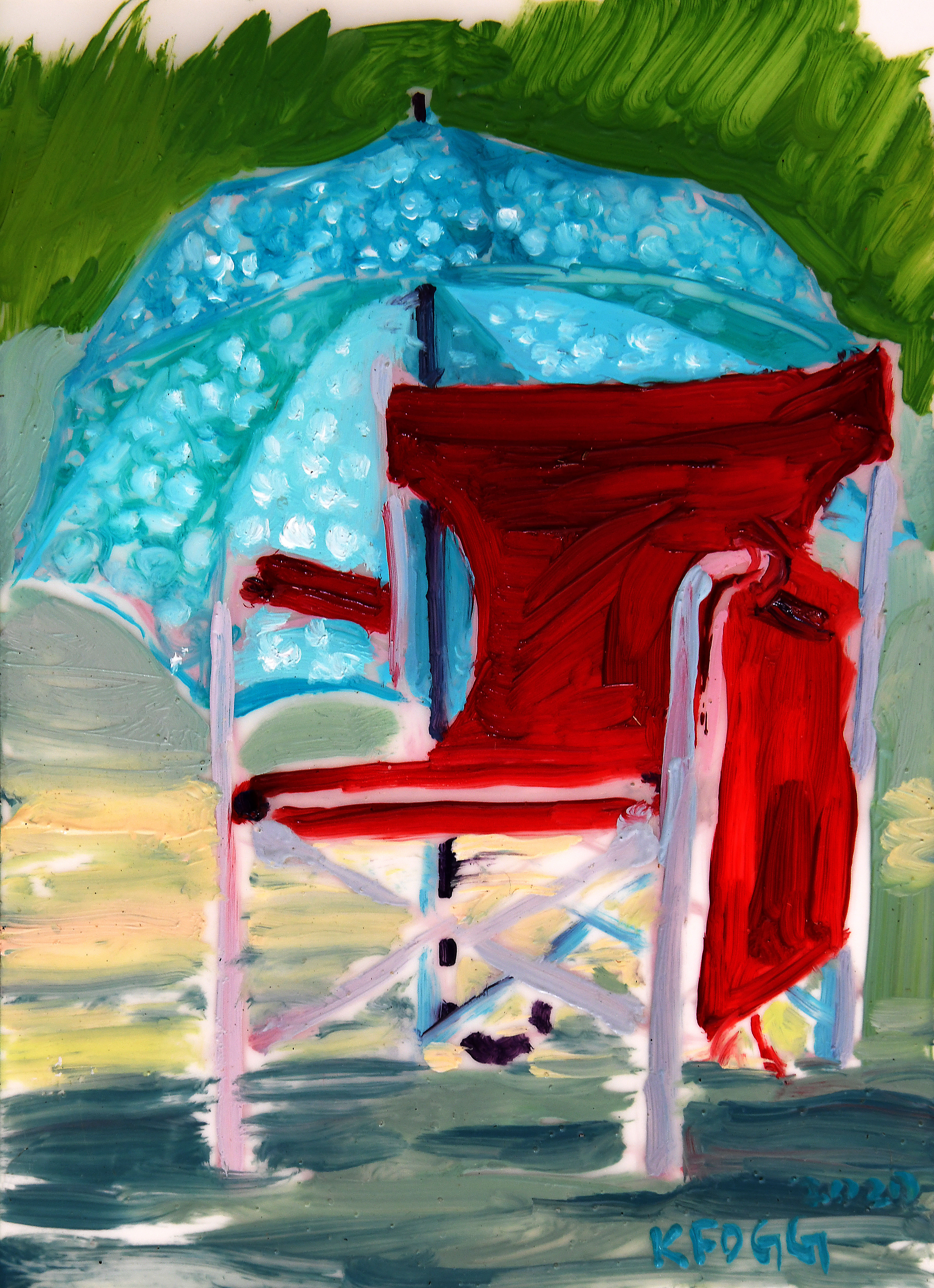 Polka Dots and Red Chair