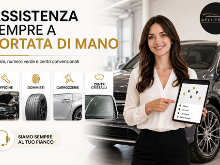 Sara di AelleRent mostra come trovare officine, gommisti, carrozzerie e centri cristalli convenzionati nel noleggio lungo termine tramite portale e assistenza dedicata.