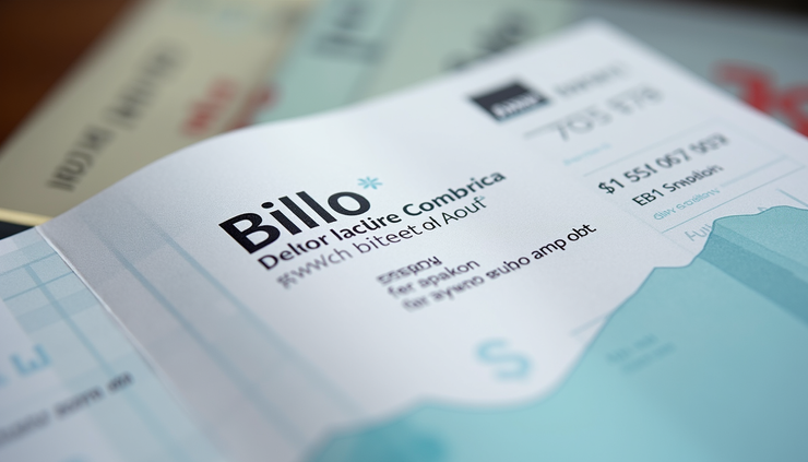 Close-up view of a council tax bill with highlighted sections