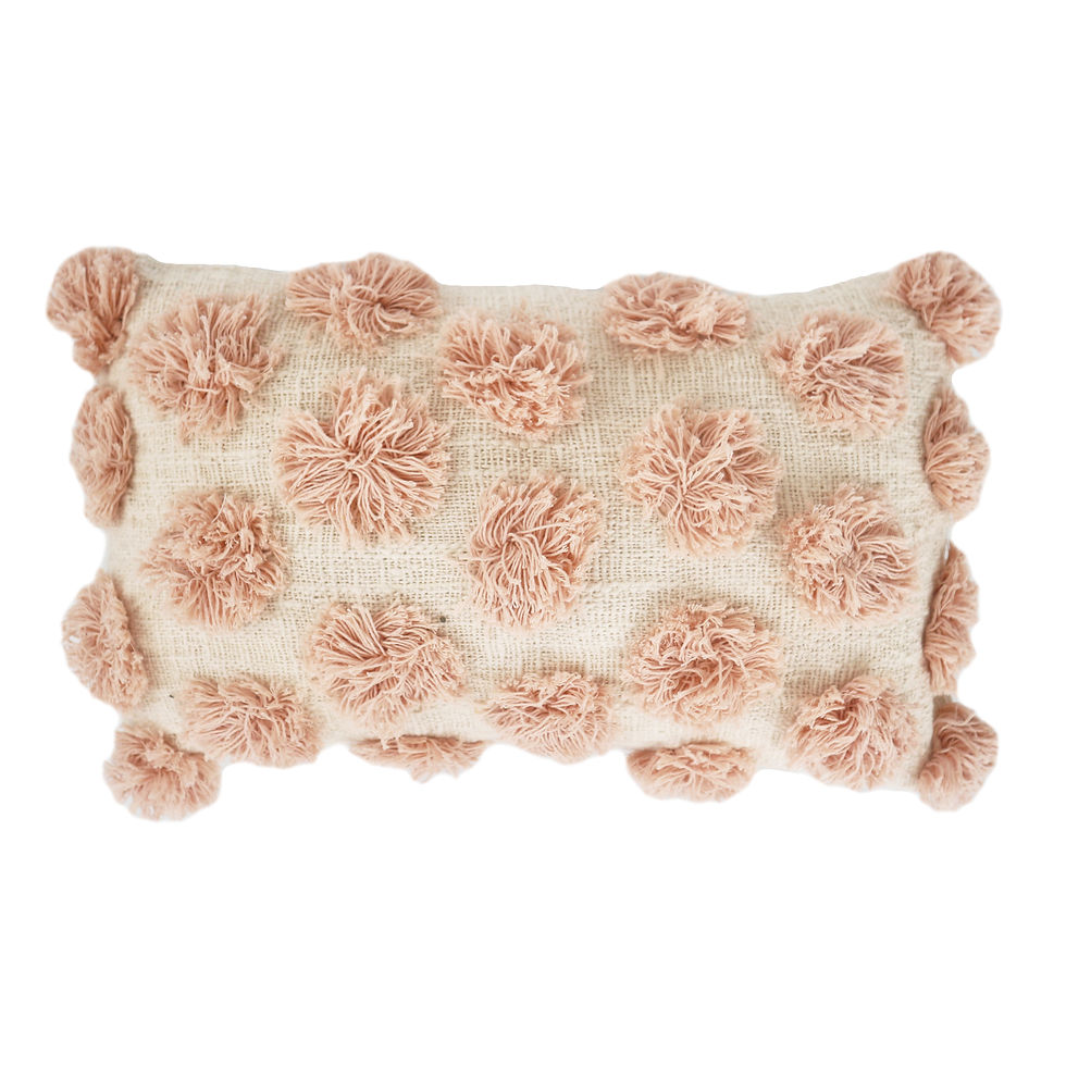 Polkadot Tufted Detail Pillow Case