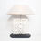 Thumbnail: Wood Carving Table Lamp With Cotton Shade
