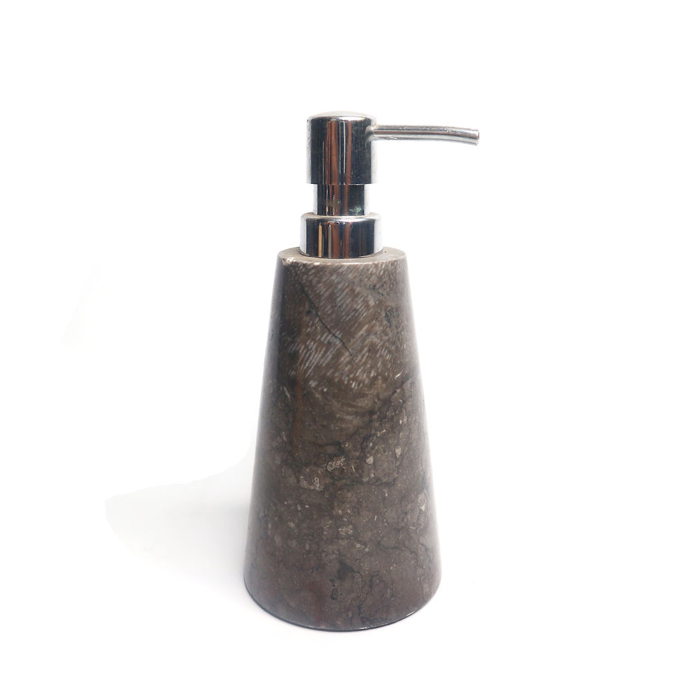 Thumbnail: Dispenser Pump Bottle with Marble Motif for Bathroom Vanity