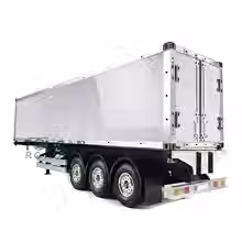 Thumbnail: TOUCAN 1/14 3Axles Reefer Container Semi Trailer Kit RC Truck Tractor For Tamiya