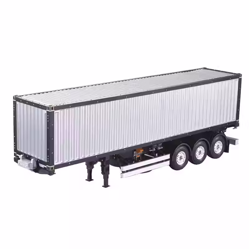 TOUCAN 1/14 40Ft Semi Trailer Container 3Axles Chassis Kit RC Tractor Remote Con