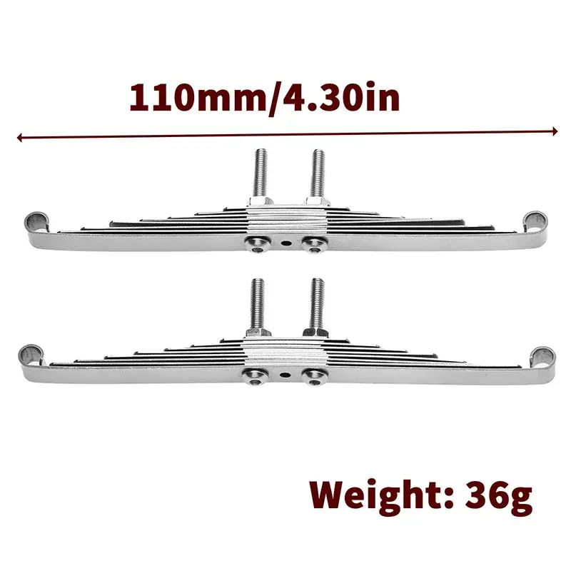 Thumbnail: 1 Pair Metal Front/Rear Suspension Leaf Spring set for tamiya truck/trailer