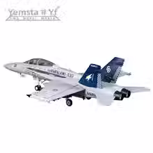 Thumbnail: FMS RC Airplane 80mm F18 F-18 Hornet PNP Ducted Fan EDF Jet 6CH With Flaps Retra