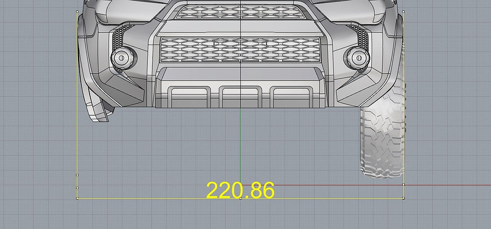 Thumbnail: TOYOTA 4RUNNER RC BODY SCALER 313MM MST AXIAL TRX4