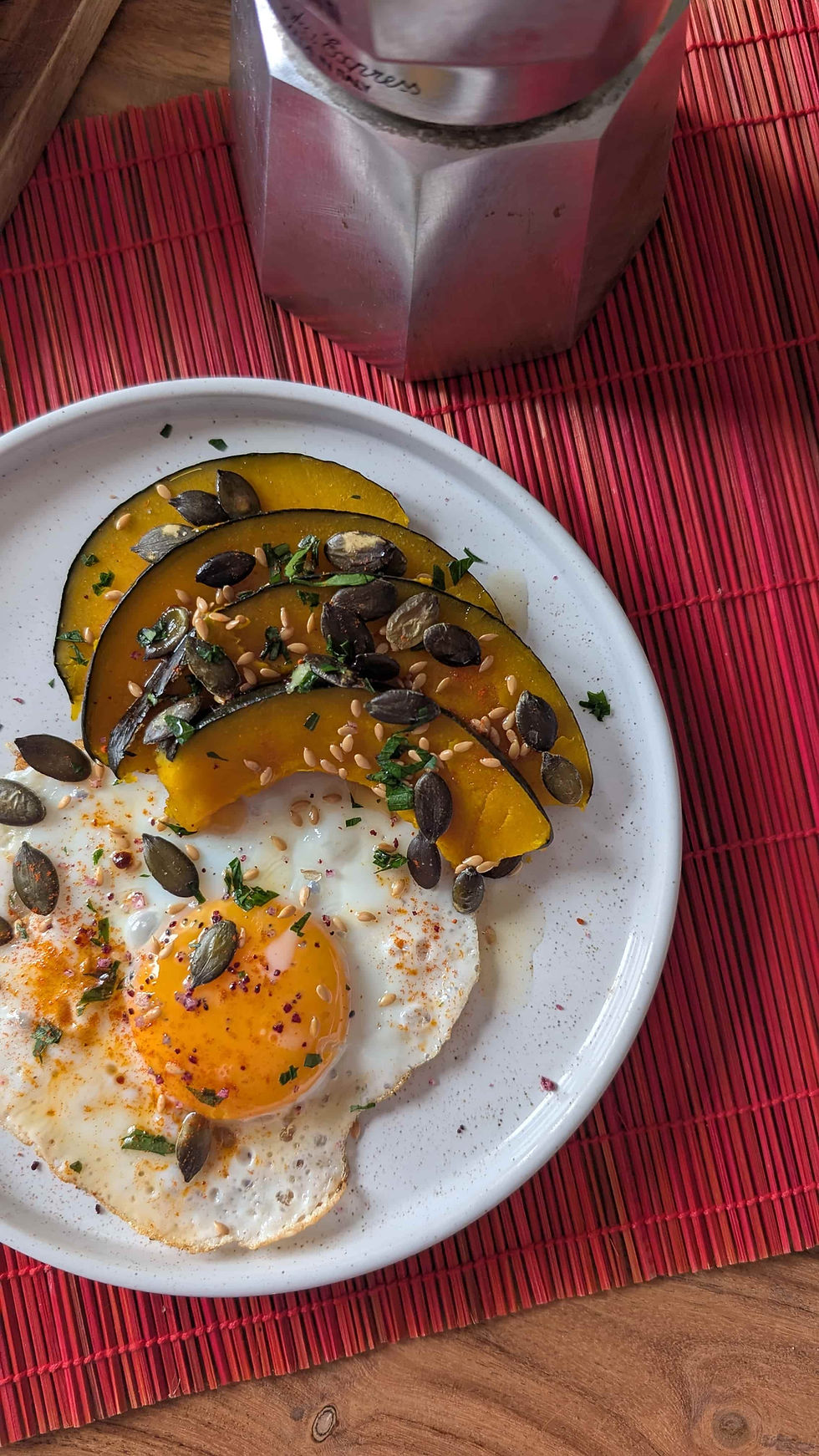 Brunch automne oeuf et courge