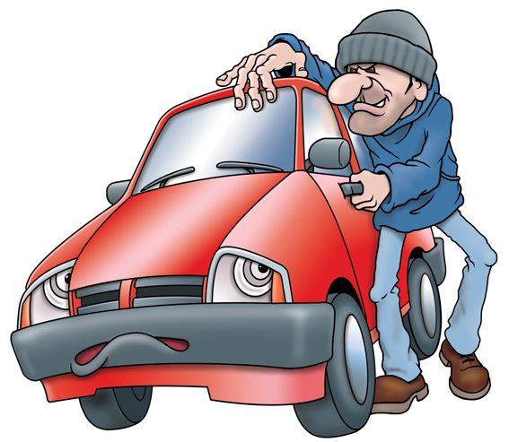 Anti Car Theft Illustration