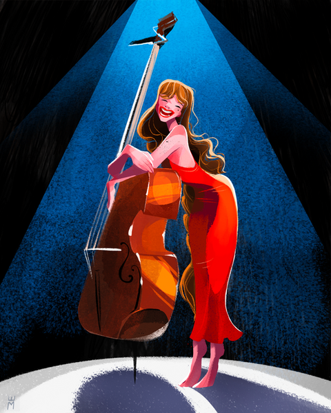violin player musician character @Meforya