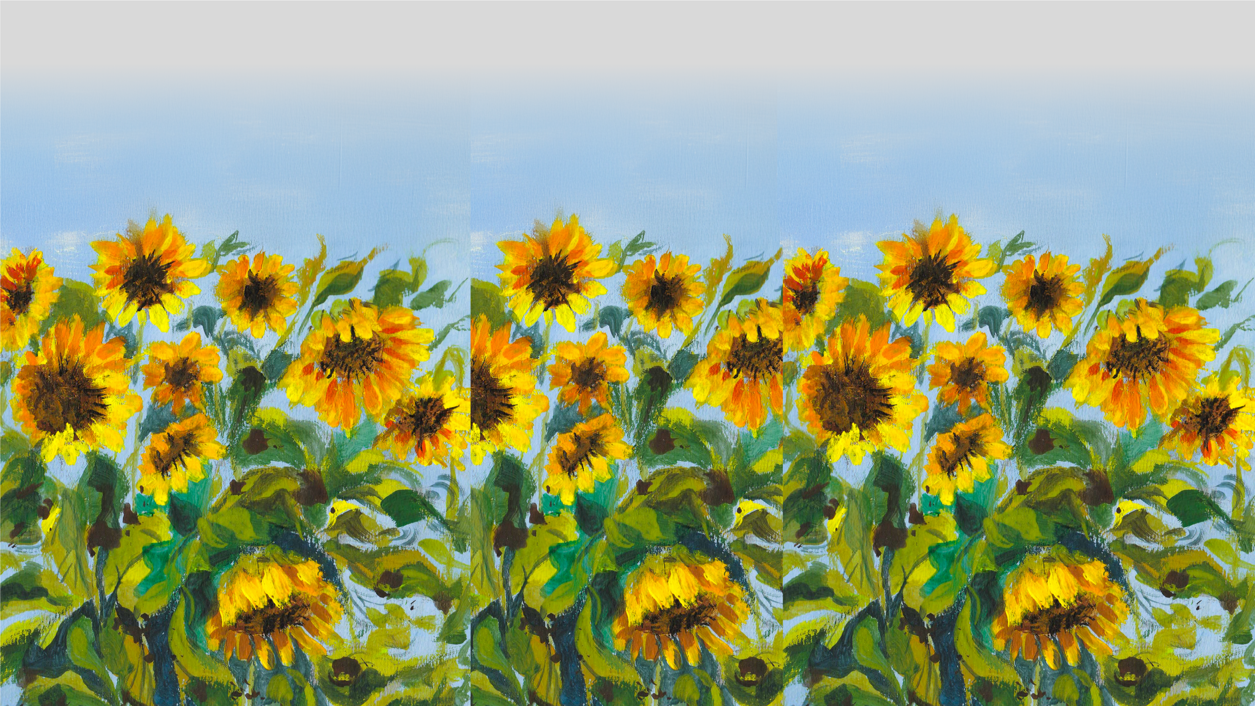 Background image of sunflowers