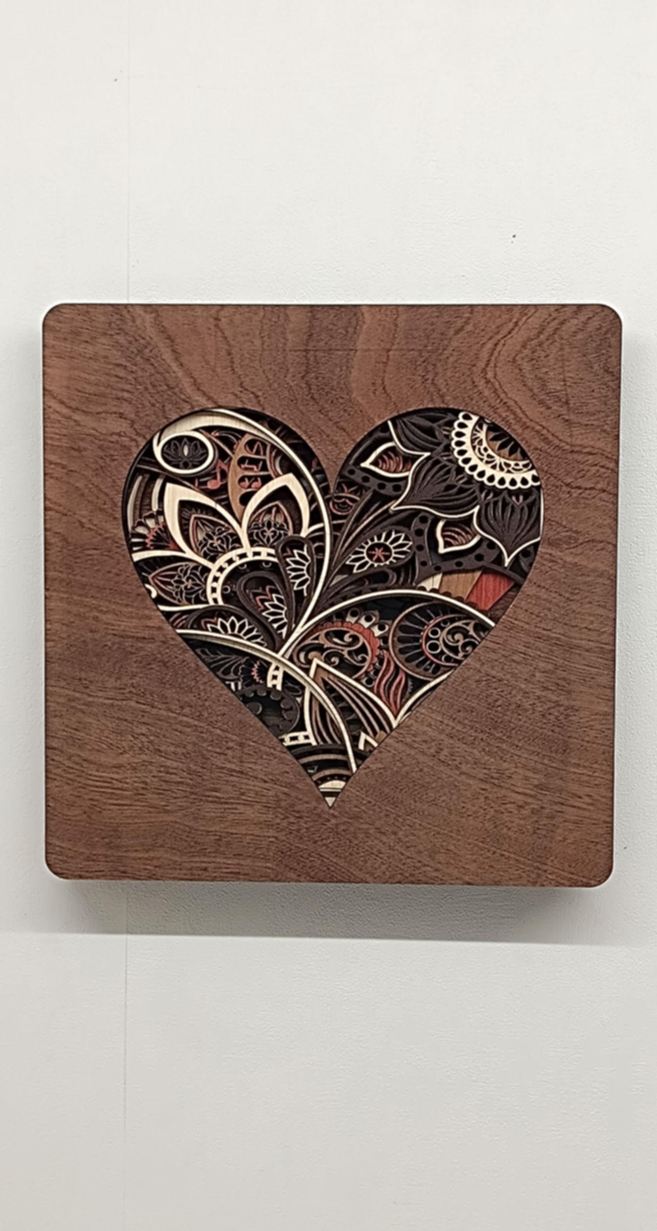 Tableau coeur (fond foncé)