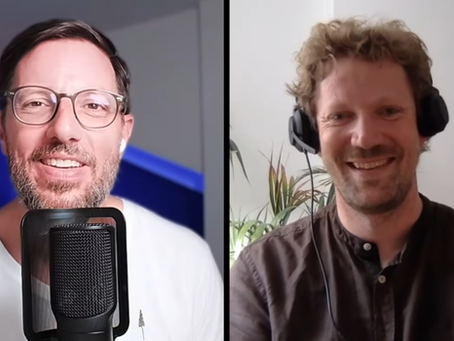 Veit Hailperin and Patrick Mollet sit in a video call and talk about the future of work.