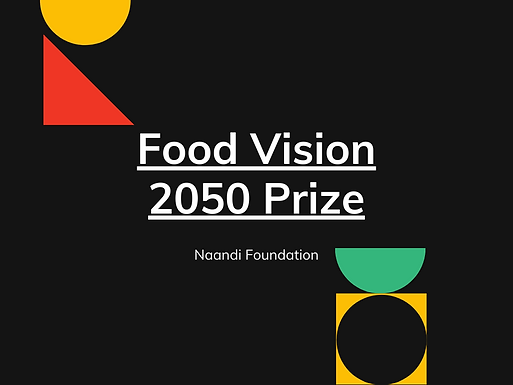 Food Vision 2050 prize for Arakunomics