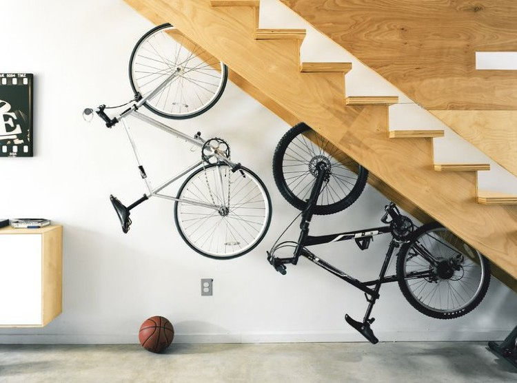 IDEAS PARA GUARDAR LA BICICLETA DENTRO DE CASA