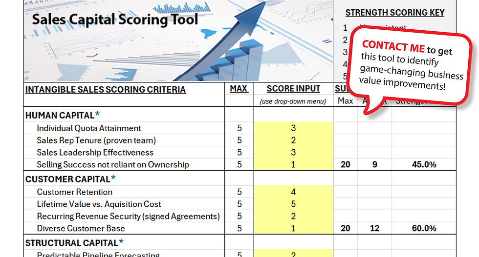 SALES Capital Scoring Tool 